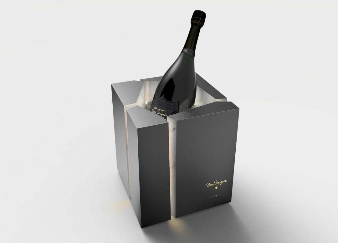 RAFRAÎCHISSOIR SEAU A Champagne Dom Pérignon Vintage Verre Ou Demi Cristal 4kg EUR 100,00
